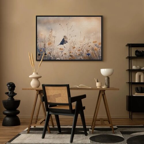  Slika - August Melody 60x40 U crnom drvenom okviru Slike