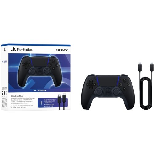 Sony Interactive Entertainment DualSense Crno Bluetooth/USB Podloga za igre Analogni / Digitalni PlayStation 5, PC/osobno računalo Slike
