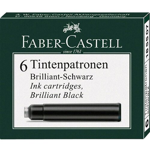 Faber-Castell Črnilni vložek Faber-Castell, črn, 6 kosov Cene