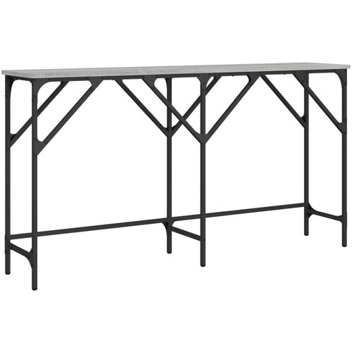 Maison Chic konzolna miza - miza ob steni siva sonoma 140x29x75 cm inženirski les, (21786076) Slike