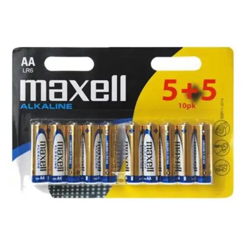 Maxell Alkalne AA LR6 baterije od 1.5V 5+5 kom u blister pakiranju Cene
