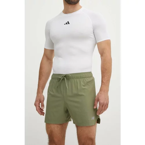 New Balance Kratke hlače za tek zelena barva, MS41286DEK