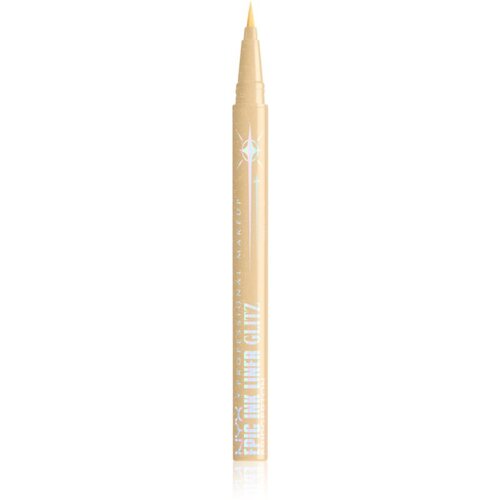 NYX Professional Makeup Bridgerton Royal Epic Ink Liner ble&amp;scaron;čeče črtalo za oči odtenek 02 Glitzed In Gold 1 ml Slike
