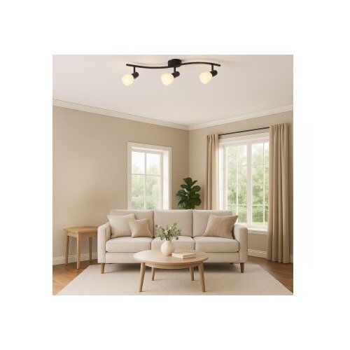 Rabalux Plafonska Spot lampa Soma, 3xE14, Crna Slike