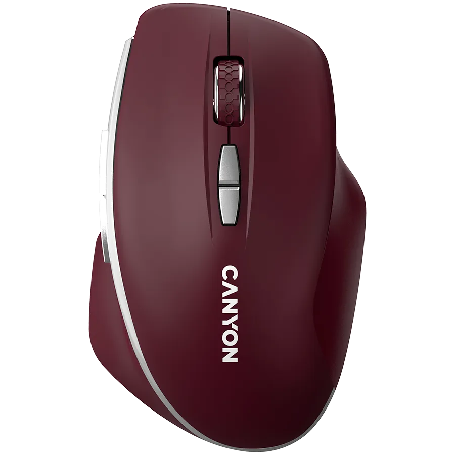  Mouse MW-21 BlueLED 7buttons Wireless Burgundy Red Cene