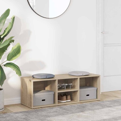  Klupa za cipele boja hrasta 105 x 35 x 35 cm konstruirano drvo Slike