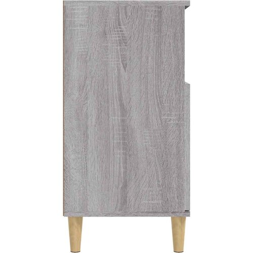  Komoda sivog hrasta sonome 60x35x70 cm od konstruiranog drva Siva Slike