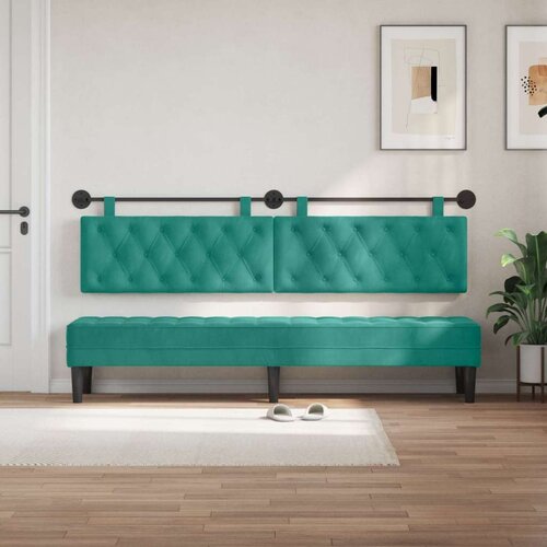  Držeće uzglavlje Zidne Tirkizna 210 x 55 x 7 cm Bar&amp;scaron;un - Tirkizna 200 cm bez LED Slike