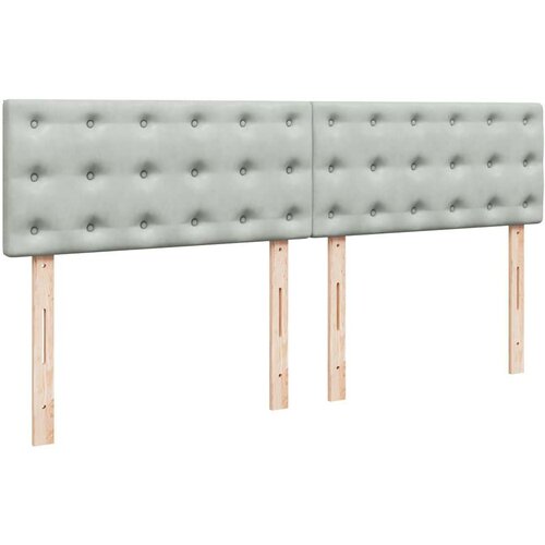  Otomanski krevet s madracem svijetlosivi 160x200 cm bar&amp;scaron;unasti Slike