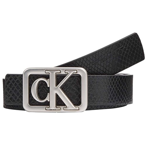 Calvin Klein Jeans Pasovi Mono Plaque Rev Lthr Belt 25Mm Črna Slike