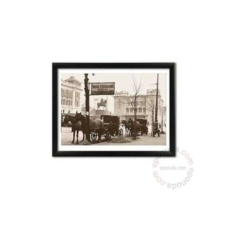 Deltalinea slika Pozorišni trg, fijakeri 1924 - 35x45cm Slike