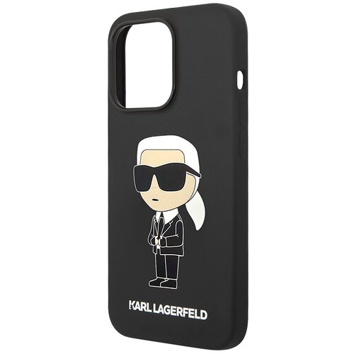Karl Lagerfeld Maska za telefon iPhone 15 Pro 6.1 KLHCP15LSNIKBCK, Silikonska, Crna Cene