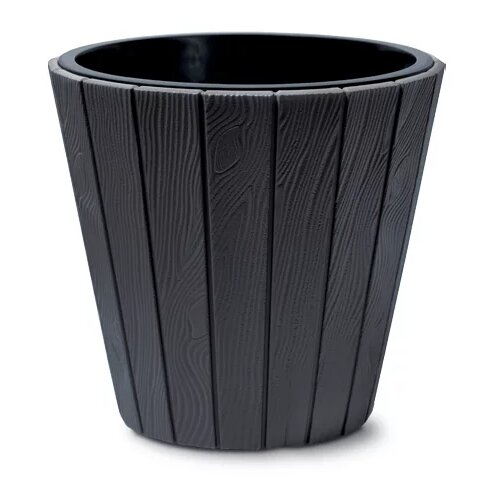 Prosperplast Saksija Woode O400, Antracit Cene