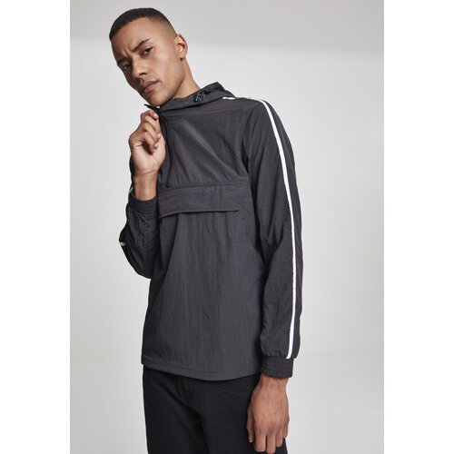 Urban Classics Pull-over jacket made of wavy nylon blk/wht Slike