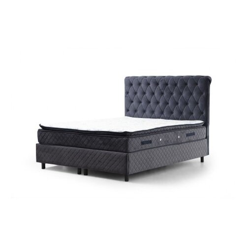 Hanah home Sonata Set 120 x 200 v2 - Anthracite Anthracite Single Mattress, Base & Headboard Cene