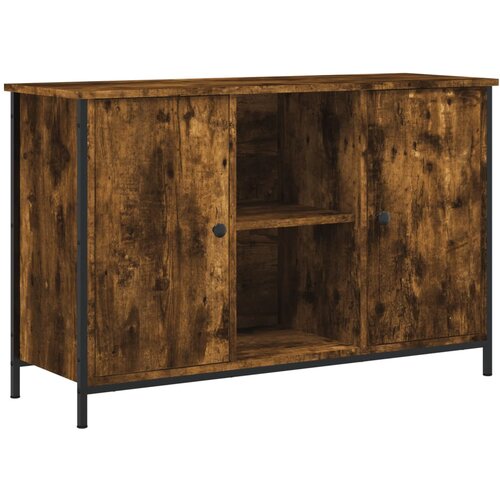 Maison Chic TV omarica - TV stojalo - Televizijska omarica dimljeni hrast 100x35x65 cm inženirski les, (21700664) Cene