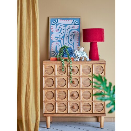Bloomingville Komoda u dekoru jelke u prirodnoj boji 56x61x35 cm Vester &amp;ndash; Slike