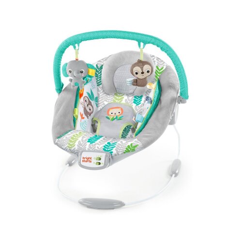 Kids II Ležaljka za bebe sa vibracijom Bright Starts, Jungle, Višebojna Cene
