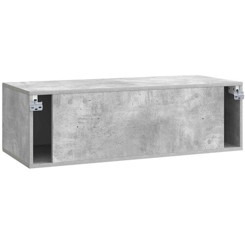  ormar za zid Betonska siva 98 x 41 x 30 cm Konstruirano drvo Slike
