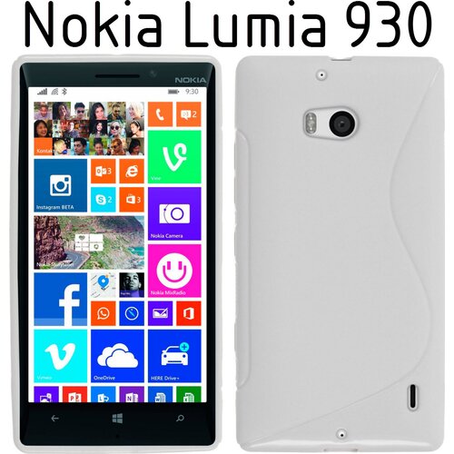  Gumijasti / gel etui S-Line za Nokia Lumia 930 - beli Slike