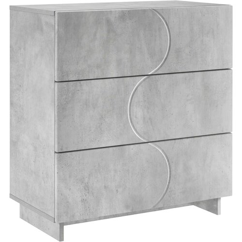  Komoda Betonska siva 70 x 38 x 75 cm Konstruirano drvo Slike