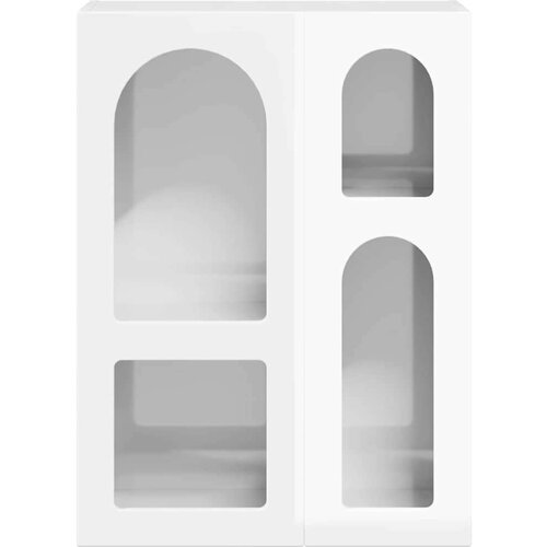  Kreveta Visoki sjaj bijela 59 x 35 x 80.5 cm Konstruirano drvo Slike