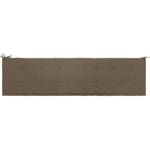  Jastuk za vrtnu klupu smeđesivi 200 x 50 x 3 cm tkanina Oxford Cijene