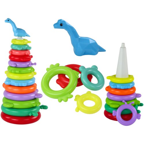  Giraffe Pyramid Puzzle 13 Circles Colorful 43cm x 18cm x 18cm Cijene