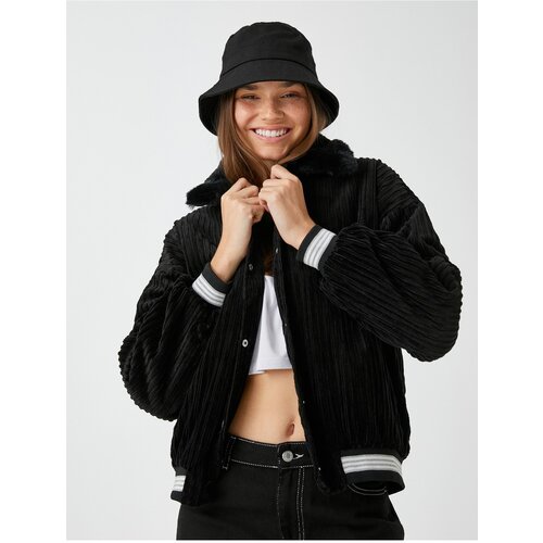 Koton Jacket - Black - Relaxed fit Slike