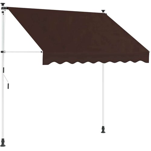  Ročno zložljivo senčilo Rjava 350 cm, (5000247778) Cene