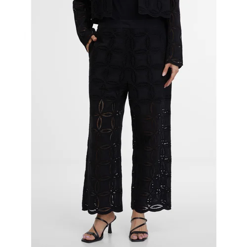 Orsay Black Women's Patterned Trousers - Women's