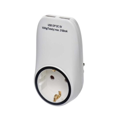  Vtikač 2&amp;times; USB EURO schuko Slike