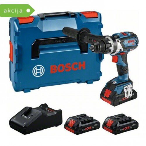 Bosch GSR 18V-110 C Akumulatorska vibraciona bušilica + 3 x PC 18V 4.0 Ah Akumulator + GAL 18V-40 Punjač + L-BOXX Kofer Cene