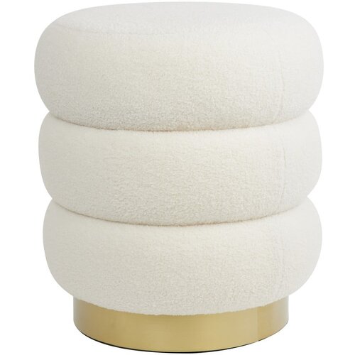 Light & Living Bel tabure iz tkanine bouclé Kimi – Cene