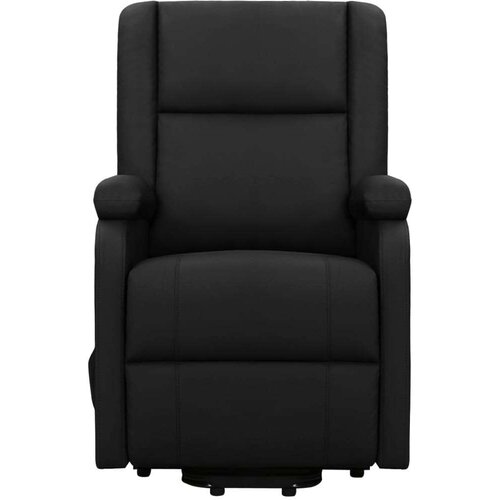 VidaXL naslonjač na podizanje od umjetne kože crni Slike