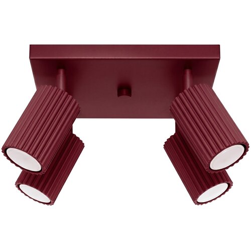 Sollux Lighting Stropna svetilka KARBON 4 burgund, (5000352394) Cene