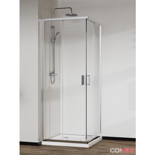 Quartz Tu&scaron; kabina EL90200/EL100200 Elemento KER srebrni ram 90x100x200cm providno staklo 6mm Cene