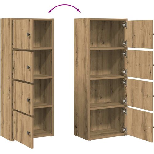  Regal za knjige boja hrasta 40x24x102 cm konstruirano drvo Slike
