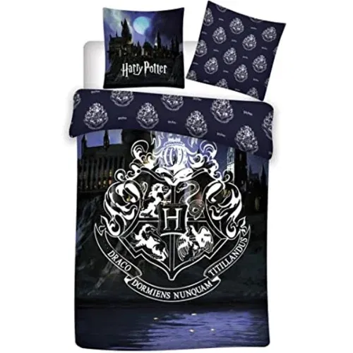 Maxam Garnitura posteljnine Harry Potter Hogwarts - prevleka za odejo 140 x 200 cm + prevleka za vzglavnik 63 x 63 cm, (20855073)