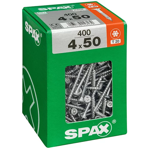 SPAX Univerzalni vijak Spax T-star plus (Ø x D: 4 mm x 50 mm, pocinkan, T-Star plus, 400 kosov)