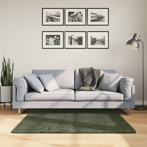 vidaXL Tepih HUARTE kratkih vlakana mekani i perivi zeleni 120x120 cm Cijene