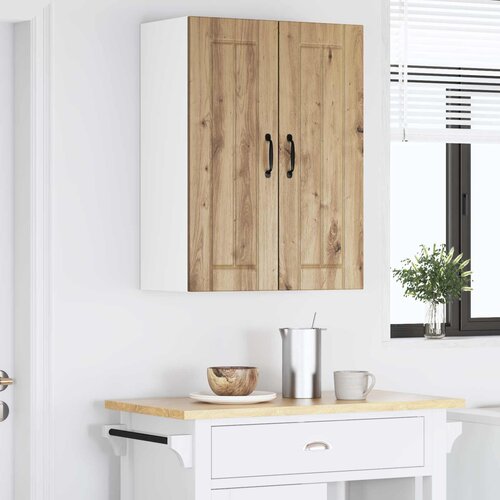  Ormar za Zid Lucca 2 pcs Hrast artisan 30 x 31 x 80 cm Slike
