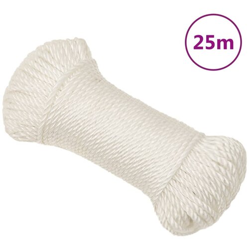 vidaXL Radno uže bijeli 8 mm 25 m od polipropilena Cijene