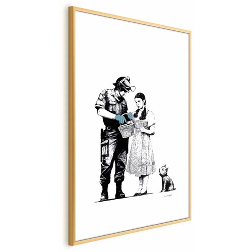  Plakat - Dorothy and the Policeman 21x30 Zlatni okvir s margom Cijene