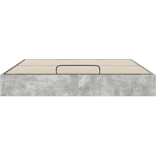 Otomanski krevet Beton 203 x 180 x 25 cm Konstrukcijsko drvo Slike