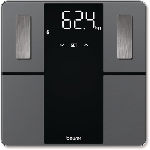 Beurer BF 500 analitička vaga Opseg mjerenja (kg)=180 kg crna s Bluetooth Slike