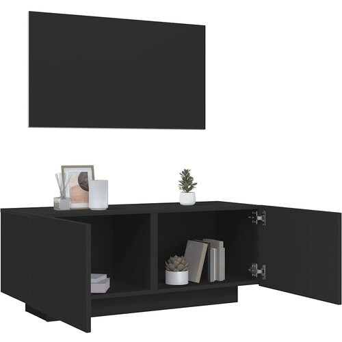 Furnova TV omarica črna 100x35x40 cm inženirski les, (21924681) Slike