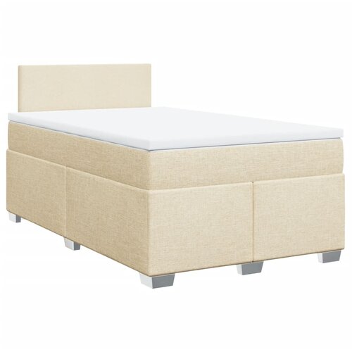 Maison Chic Box spring postelja - Vzmetna postelja z vzmetnico krem 120x200 cm blago SL5350, (21887280) Cene