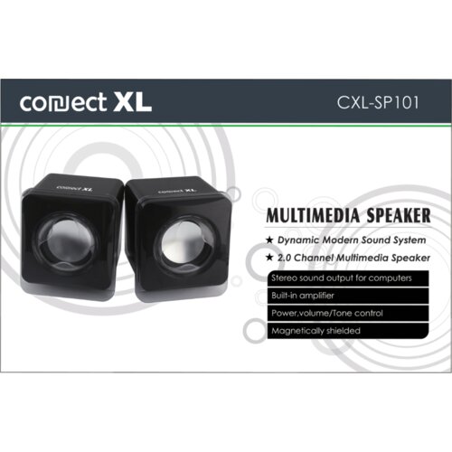 Connect Xl Zvučnik, set, 2.0, USB 5V, boja crna &amp;ndash; CXL-SP101 Slike