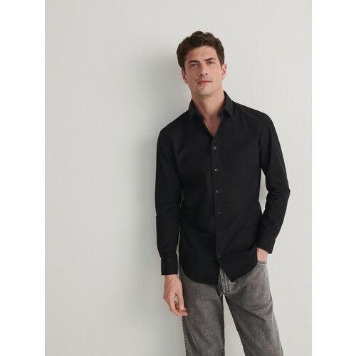 Reserved srajca slim fit - črna Cene
